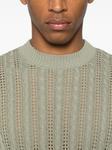 Eleventy свитер фактурной вязки, зеленый - фото 5