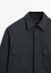 Куртка Massimo Dutti OVERSHIRT, Dark Blue - фото 7