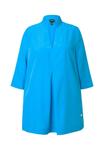 Блуза Ulla Popken LONGLINE 3/4 SLEEVE COLLARED, Aqua/Light Blue - фото 7