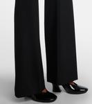 Расклешенные шерстяные брюки со средней посадкой Givenchy, черный - фото 5