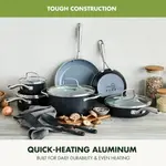 Набор посуды GreenPan, 12 предметов, серый - фото 5