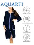 Халат Aquarti, темно-синий - фото 3