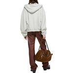 Толстовка с капюшоном на молнии FW25 для женщин Acne Studios, серый - фото 5