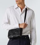 Сумка через плечо Intreccio из кожи Cassette Bottega Veneta, Black-Silver - фото 2