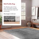nuLOOM, 77 x 183 см, Ago Geometric Wool Runner Rug, Black - фото 5