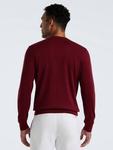 Хлопковый джемпер с круглым вырезом Original Penguin, Cabernet - фото 5