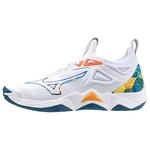Mizuno Кроссовки унисекс, White/blue/orange - фото 6