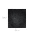 Одеяло relaxdays 2x Kuschel, черный - фото 3