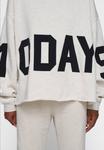 Худи 10DAYS THE STATEMENT LOGO , Soft White Melee/Off-White - фото 4