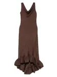 Платье макси Алия MALINA, коричневый - фото