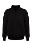 Толстовка Smilodox BASIC HALF ZIP HOODIE JAGO, Schwarz/Black - фото 6