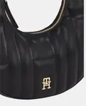 Черная стеганая сумка через плечо Tommy Hilfiger, черный - фото 3