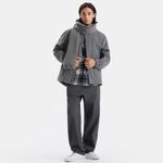 Пуховик GAP мужской, черный серый - фото 7