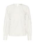 Блузка Kaffe Blouse Christine, белый - фото