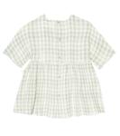 Детское хлопковое платье в клетку Il Gufo, мультиколор - фото 2