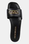 Кожаные шлепанцы Emporio Armani, черный - фото 5