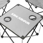 KIRKJUBØUR "Stjärna" набор из 5 походных стульев со столом серый - фото 4