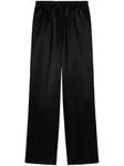 Jil Sander атласные брюки, черный - фото