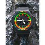 Часы Casio G-Shock Analog-Digital 2100 Series, арт. GA-2100-1A1, черный/черный светофор - фото 4