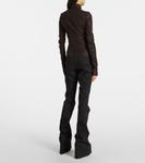 Кожаная куртка Гэри Rick Owens, Mahogany - фото 3