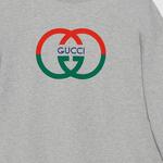 Свитер cotton jersey printed sweatshirt 'grey' Gucci, серый - фото 2