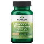 Swanson, Пробиотик Lactobacillus Rhamnosus с ФОС, 60 капсул, белый - фото 2