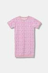 Детское хлопковое платье Guess, розовый - фото