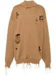 Свитер Destroyed VETEMENTS, коричневый - фото