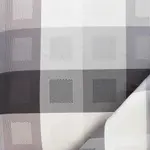 Постельное белье Swiss Premium Satin 135x200 Armando anthracite check 2181-920 Estella - фото 4