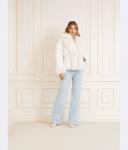 Куртка женская Guess короткая с меховой отделкой, бежевый - фото 2