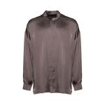 Рубашка Rick Owens Oversized Snap Collar Faun Shirt, Dust - фото