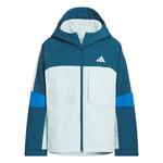 Детская куртка Adidas, зеленый - фото