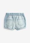 Джинсовые шорты Elasticated Waist Shorts Next, цвет denim light wash - фото 5
