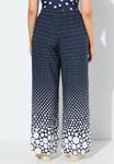 Брюки DOT GRADIENT WIDE  ELASTIC WAIST PALAZZO  Ulla Popken, темно-синий - фото 3