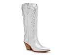 Ботинки Sam Edelman James Cowboy Boot, серебристый металлик - фото