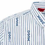 HUGO BOSS Мужская синяя рубашка - фото 8