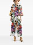 Dolce & Gabbana брюки с цветочным принтом, белый - фото 2