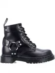 Кожаные шнурованные ботинки 1460 Harness Dr. Martens, черный - фото