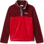Columbia unisex-child Steens Mtn 1/4 Snap Fleece Pull-over, Mountain Red/Red Jasper - фото 3
