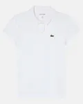 Маленькая футболка-поло для девочки Lacoste, белый - фото 2