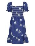 Платье Mini Rodini Sailing Boats, синий - фото