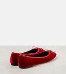 Бархатные балетки Elme Jimmy Choo, Ruby Red - фото 2