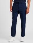 Тканевые брюки TOPMAN Regular Pleat-Front Pants, темно-синий - фото 2