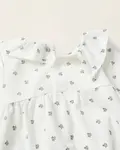 Боди для девочки с цветочным принтом и рюшами Zippy, белый - фото 3
