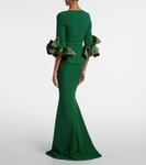 Платье Clemenza из крепа Safiyaa, Moss Green - фото 3