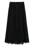 Юбка миди с кружевной отделкой TWINSET, черный - фото