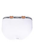 Moschino трусы-брифы с логотипом, белый - фото 3