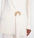 Украшенный блейзер Elie Saab, Powder White - фото 5