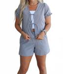 Простое время Фэй шорты в черную клетку Adrienne - фото 2