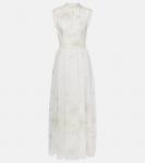 Свадебное платье с вышивкой Costarellos, Off-White - фото